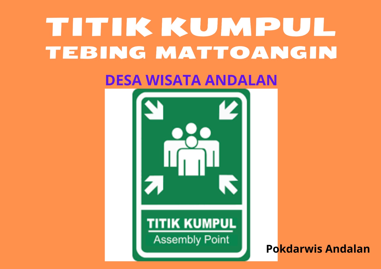 Peta Jalur Evakuasi Desa Wisata Andalan